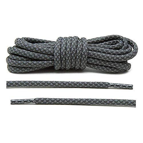 Reflective Rope Sports Laces 3M Running Trainer Boot 6mm Shoelaces 3 Sizes UK 